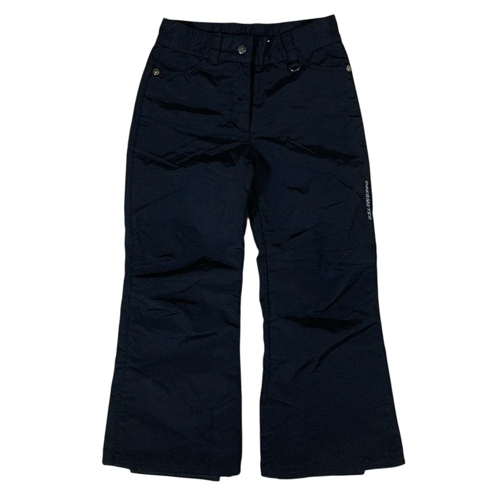 Obermeyer Black Snow Pants Insulated Waterproof Juniors 6 Kids